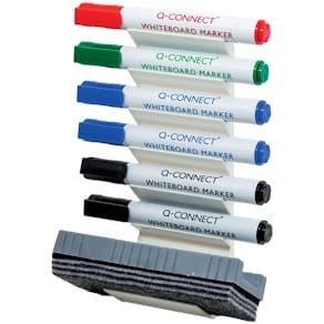 Boardmarker-Halter Q-CONNECT KF17443A, befüllt, weiß