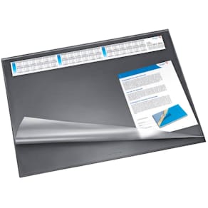 Schreibunterlage Läufer Synthos VSP, schwarz, 650 x 520 mm, mit 3