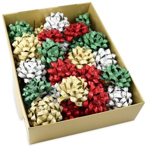 Weihnachtsrosette Glitter Star, sortiert