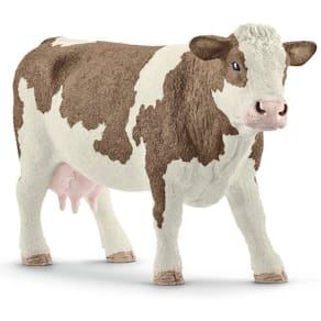 Spielzeugfigur SCHLEICH Fleckvieh Kuh, 13 x 4 x 7,7 cm