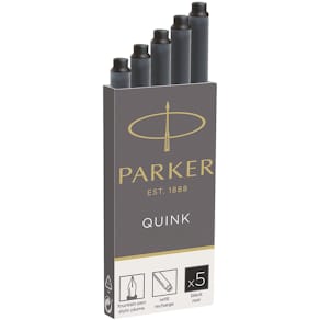 Inktpatronen Parker Quink, zwart, doos met 5 stuks