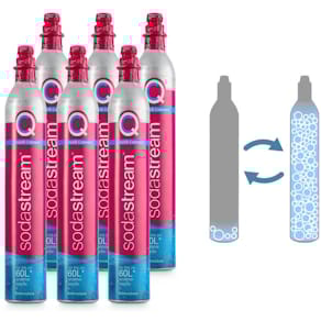 CO2-Zylinder SODASTREAM Tauschbox Quick Connect, 6 Stück