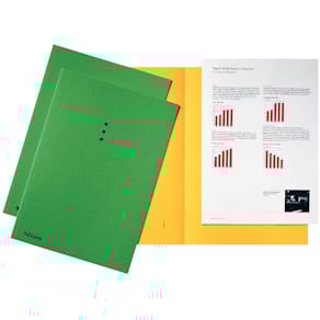 Dossiermap Esselte, groen, karton 180 g/m², pak van 100 stuks