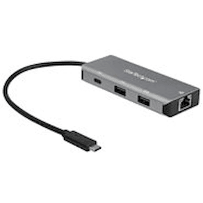 StarTech.com USB C-hubb med 3 portar och Gigabit-Ethernet-RJ45
