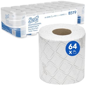 Toalettpapper SCOTT®, 2-lagers, 27m, 64rl/fp