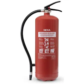 Brandsläckare NEXA 6kg pulver 43A röd