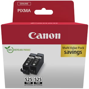 PGI-525 black ink tank twin-pack