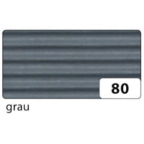 Bastelwellpappe Folia, grau, 50 x 70 cm