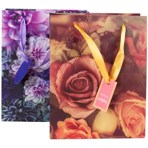 Geschenktragetasche DONAU, Blumen, sortiert