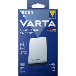 Ladestation VARTA Powerbank, 15.000mAh, weiß