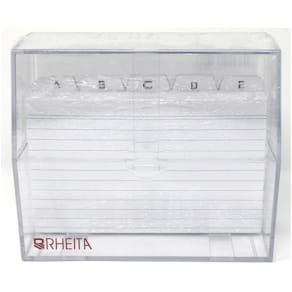 Karteikasten Rheita, A6, transparent