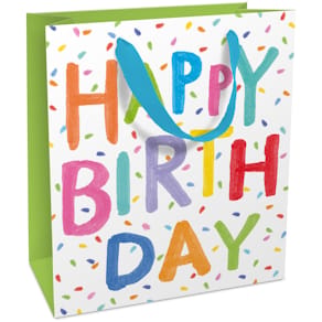Geschenktragetasche BRAUN+COMPANY, Geburtstag, bunt