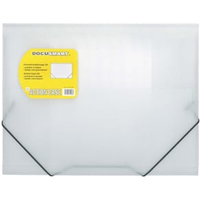 Plastmappe BNT Docusmart transparent A4 PP med elastik, 24 stk