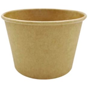 Dressingbæger kraft brun 8 oz, Ø90 x H80 mm, 50 stk