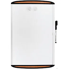 Whiteboard magnetisk 28x43cm med korkstrip