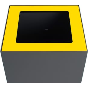 Deksel V-Part top voor modulaire afvalbak, 85 l en 90 l, geel