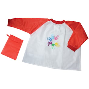 Malschürze DONAU Kinder Girl, rot/weiß, 58,5 x 55 cm
