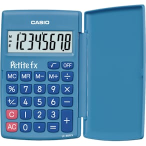 Taschenrechner Casio Petite FX, 8-stellig, blau