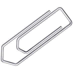 Büroklammern Q-CONNECT, spitz, verzinkt, 32 mm, 100 Stück