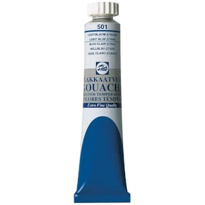 Plakkaatverf Talens Extra Fijn, tube 20 ml, lichtblauw (cyaan)