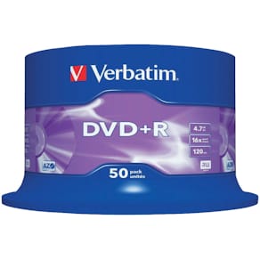 DVD+R Verbatim AZO, 4,7 GB, 16x, 50 Stück