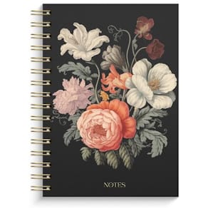 Notatbok spiral BURDE A5 Dark Bloom