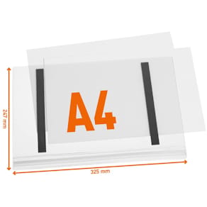 Plastf DURABLE vattentål A4 magnet 5/fp