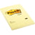 Notitieblok Post-it Notes, 102 x 152 mm, geel, 100 vel