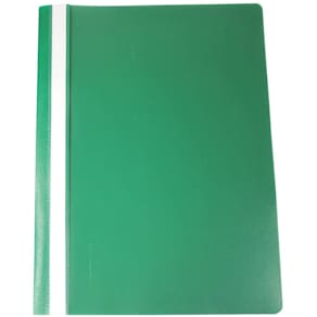 Schnellhefter DONAU A4 PP, grün, transparenter Vorderdeckel