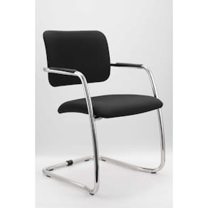 Besucherstuhl Hammerbacher VSBP2, 2 Stück, schwarz, komplett mont