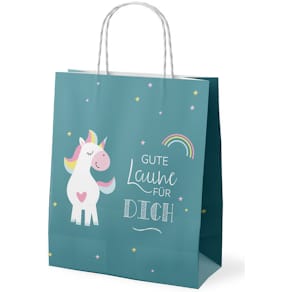 Geschenktragetasche FÜR DICH Zoofreunde Unicorn