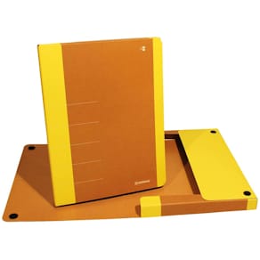 Heftbox DONAU Life, Karton, A4/3cm, neongelb