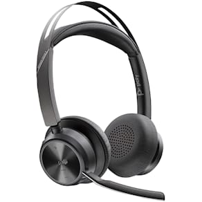 Hovedtelefoner Poly Voyager Focus 2 Teams USB-C-C + USB-C/A-adapter + opladningsstativ