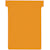 Planbordkaart Nobo T-index 3, 120 x 92 mm, oranje