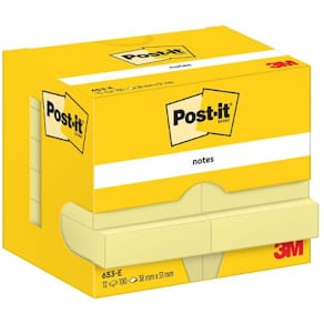 Notatblokk POST-IT 38x51mm CY (12)