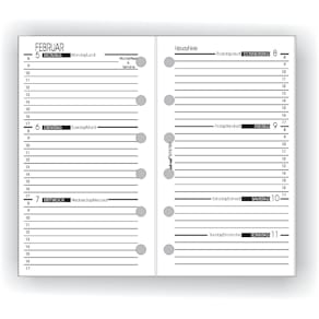 Ersatzkalendarium BIND 570217, A7 1W 2S