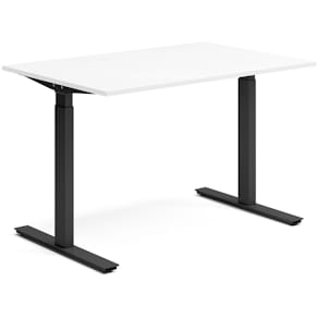 Skrivbord el 120x80 cm Vit/Svart
