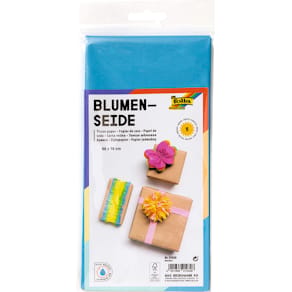 Blumenseide Folia, 50 x 70 cm, blau