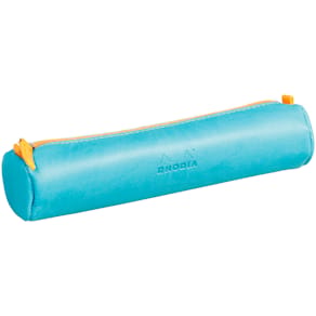 Rhodiarama round pencil case Turquoise