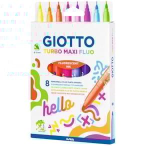 Filzstift-Set Giotto Turbo Maxi, 8 Stück, fluoreszierend