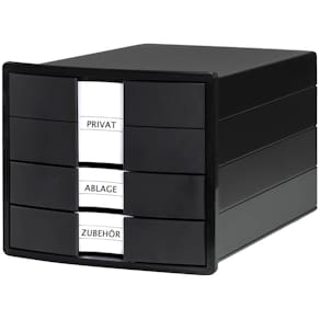 Schubladenbox HAN IMPULS, 3 Schubladen, schwarz