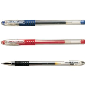 Gelkulpenna PILOT G-1 Grip Fine Svart, 0.5mm, dokumentäkta, 12st