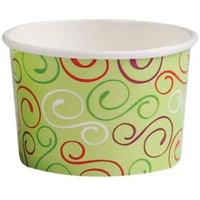 Isbæger 3 oz hvid, papir+PE Ø74 mm, 1000 stk