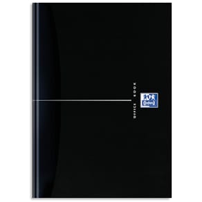 Notizbuch Oxford Black & Blue, A5, 96 Blatt, liniert, schwarz