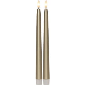 Antikljus STAR T LED 28cm guld 2/fp