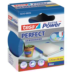 Gewebeband tesa extra Power, blau, 38 mm x 2,75 m