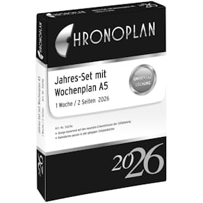 Wochenplan CHRONOPLAN Jahresset A5 2026