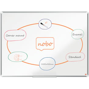 Whiteboard NOBO premium emalj 120x90cm