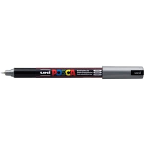 Paintmarker Uni POSCA PC-1MR, 0,7 mm, zilver