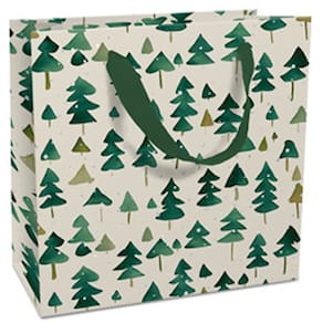 Geschenktragetasche BRAUN + COMPANY Winter Forest, 17 x 17 x 8 cm